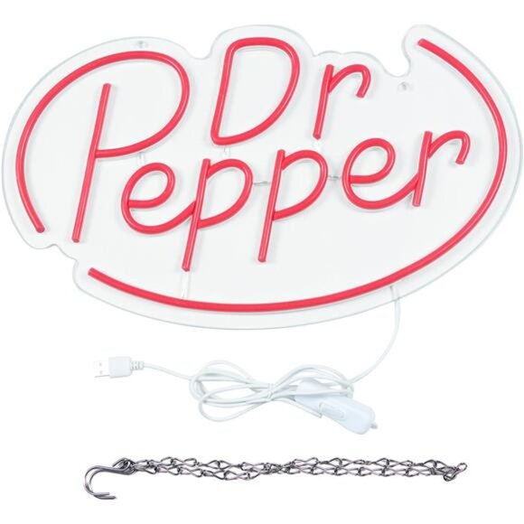 Dr Pepper Soda Pop LED Neon Sign Man Cave Store Shop Business Restaurant Retro - Picture 6 of 7